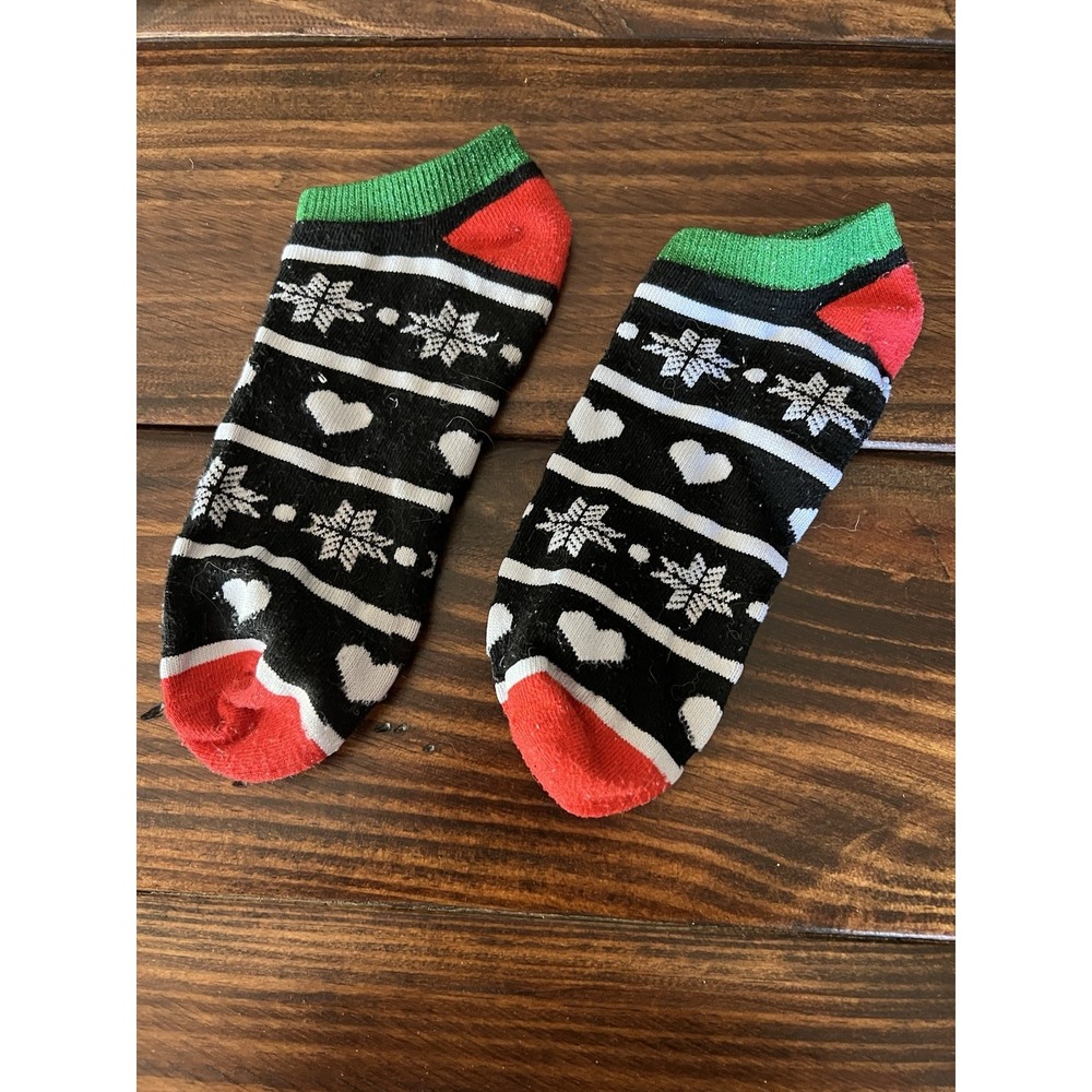 Amscan Ugly Sweater‎ Christmas No Show Sock Holiday Snowflake 4–10